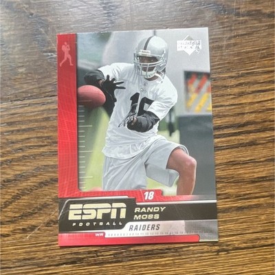 Upper Deck 2005 ESPN Randy Moss #72 Base Set NFL Oakland Raiders Card