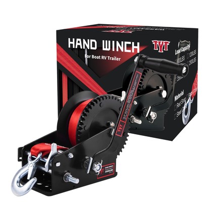 Heavy Duty Boat Trailer Winch 3500 LBS Hand Crank Winch Boat Winches RV Jet Ski