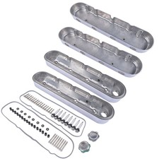 Pair Of Polished Tall Valve Covers Center Bolt Aluminum For Chevy V8 Gen.iiiiv Pair Of Polished Tall Valve Covers Center Bolt Aluminum For Chevy V8 Gen.iiiiv