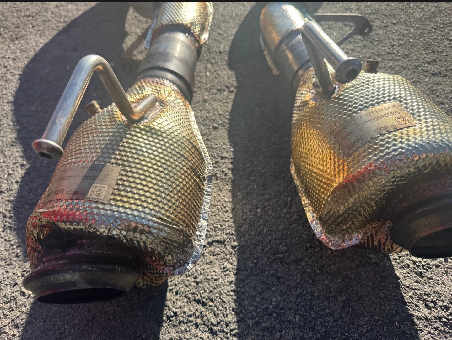 Ferrari 296 GTB Right Catalytic converter