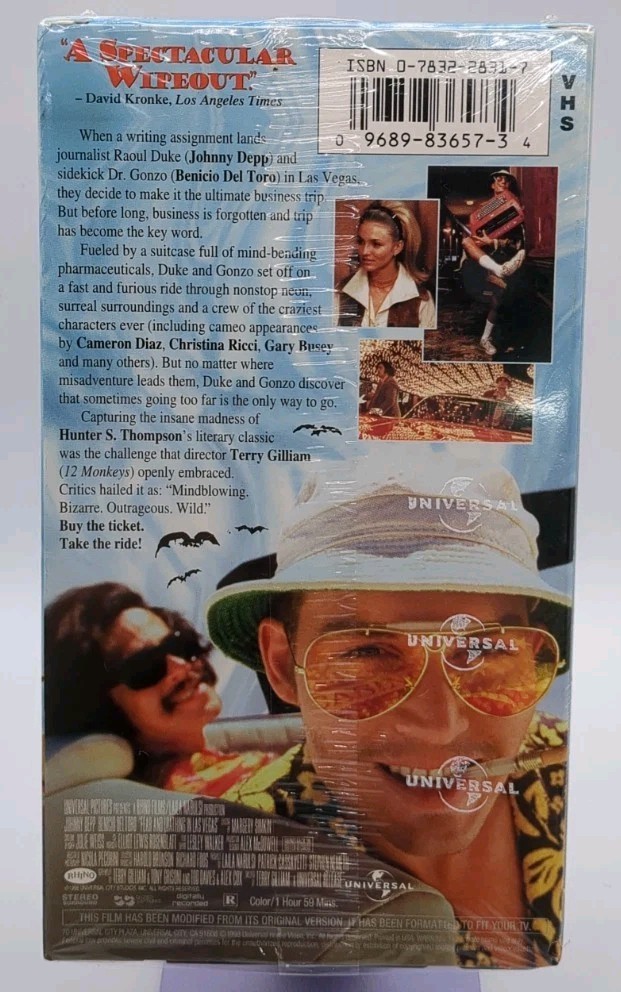 Fear and Loathing in Las Vegas (VHS, 1998) for sale online | eBay
