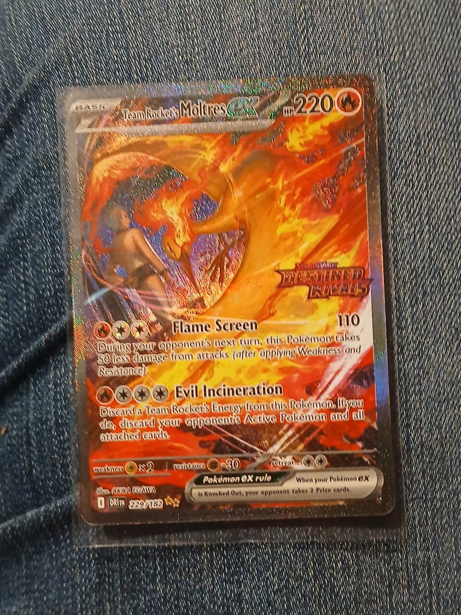 Team Rocket's Moltres EX 229/182 SIR Sv10: Destined Rivals Holo