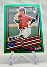 2026 Panini USA Stars & Stripes Andrew Jimenez Green Prizm #146