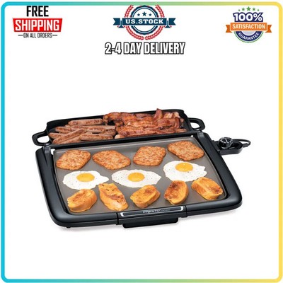 Presto Ceramic Nonstick Electric Griddle With Warming Tray