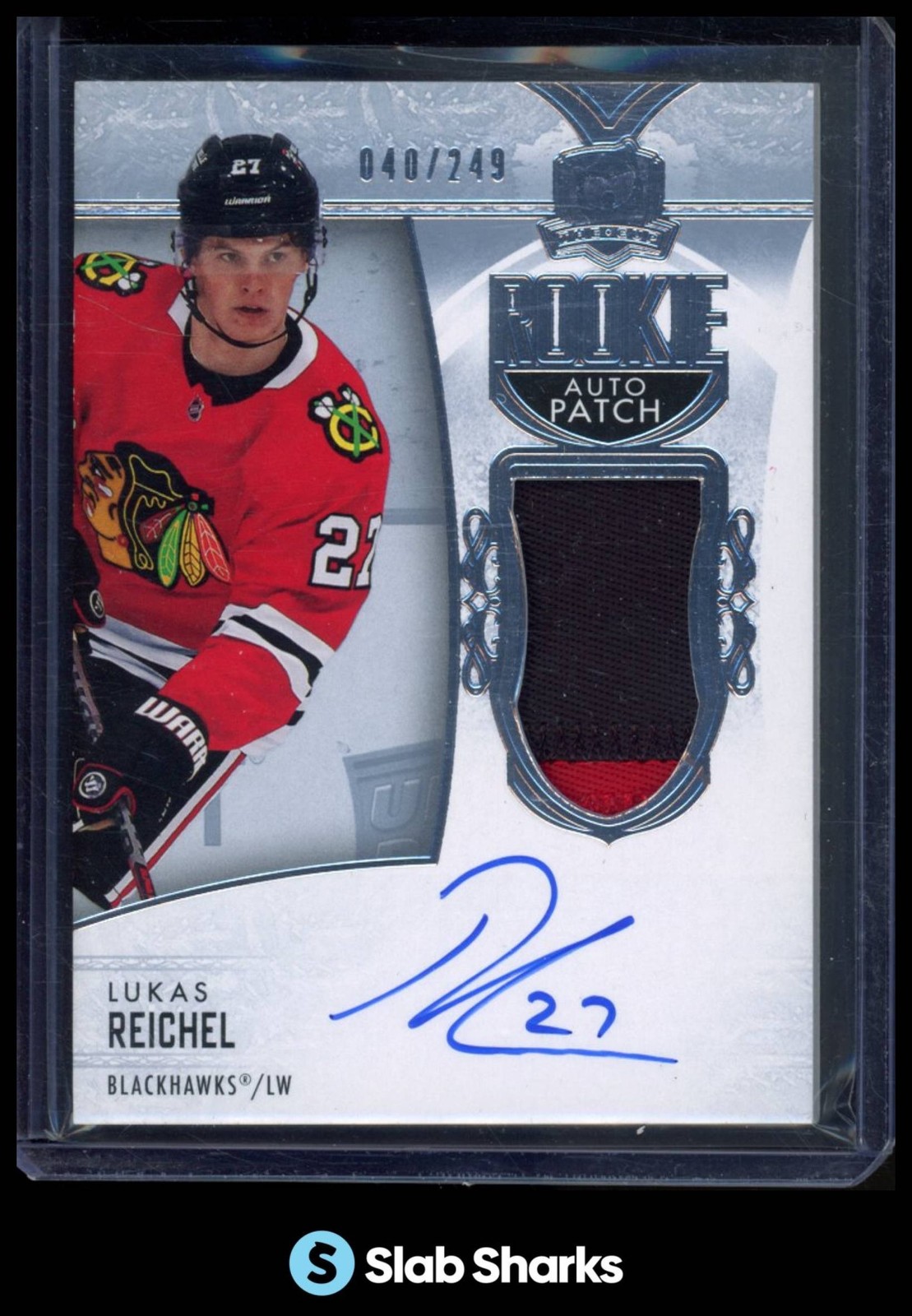 2022 UPPER DECK THE CUP #138 LUKAS REICHEL ROOKIE PATCH AUTO RC /249