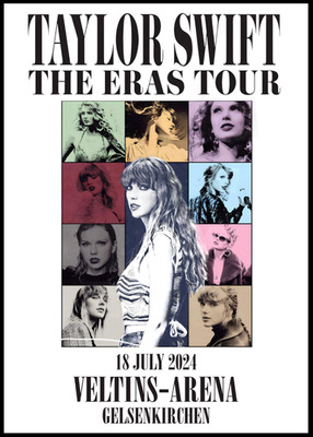 TAYLOR SWIFT Eras Stadium Tour 18 July 2024 Gelsenkirchen Poster DIN A1