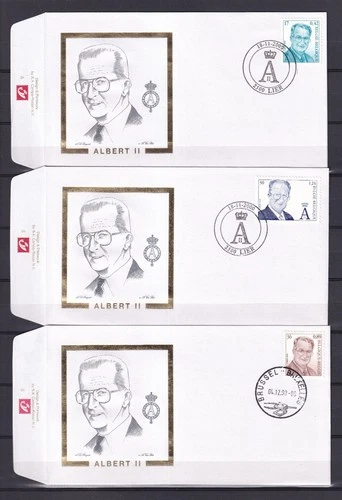[LG78431] Belgium N°2963/2965FDC Royalty First Day Cover COB € 16,00 SUPERB