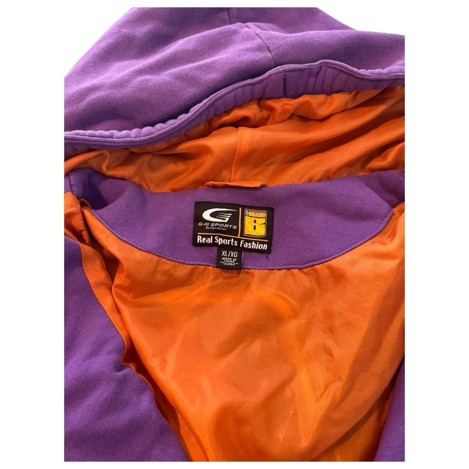 Vintage 90’s G-III Sports Phoenix Suns Hoodie Sweatshirt Purple Men’s Size XL - Image 4 of 4