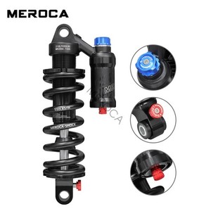 MEROCA Bike MTB Rear Shock Bicycle Coil Spring Shocks 190mm*50mm 550LBS Spring
