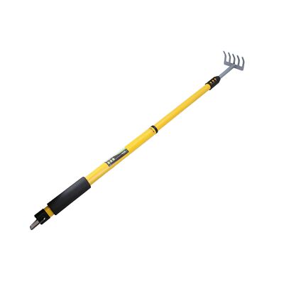 Extenation Rake Telescopic Extendable Adjustable Handle Garden Rake 605mm - 865mm ...