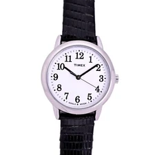 Timex 31mm Ladies Wrist Watch Easy Reader White Dial