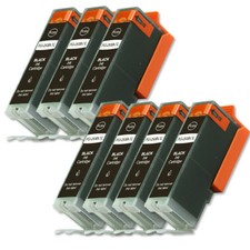 7 PK Black Ink Cartridge w/ chp for PGI-250 XL Pixma MG5420 MG5520 MX920 MX922