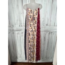 Monique Lhuillier Pleated Paisley Floral Chiffon Lined Sleeveless Maxi Dress 4