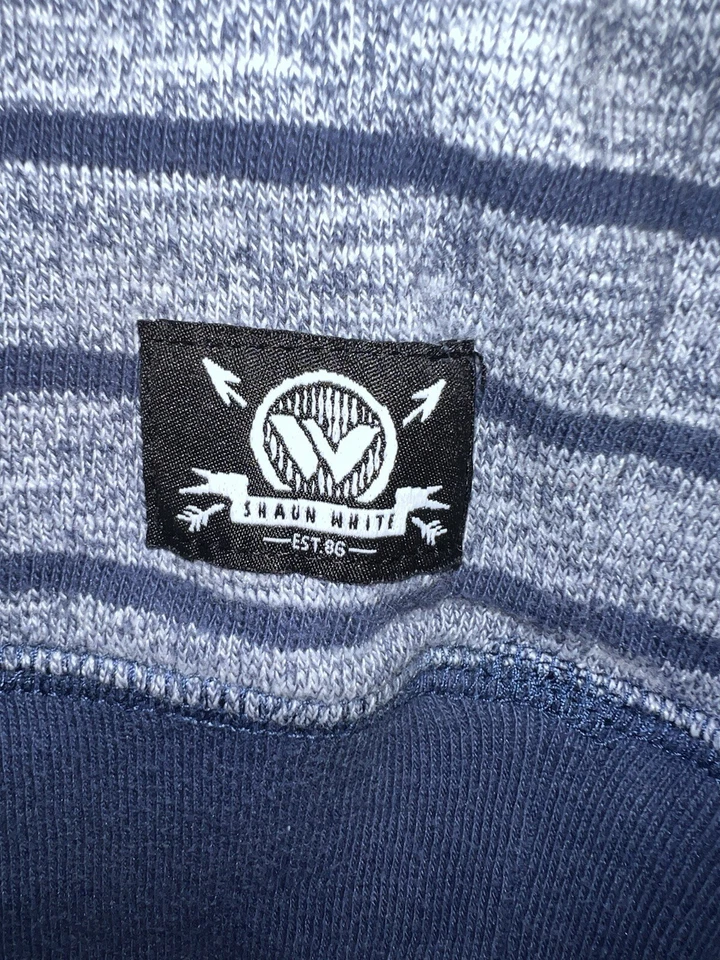 Shaun длинным рукавом трикотажа полоски синий и серый, большой 12/14 - Изображение 2 из 4