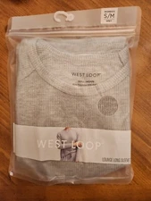 West Loop Women's Lounge Long Sleeve Gray Size S/M New With Tags!