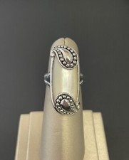 Beautiful Sterling Silver Mother of Pearl Stone Ring Size 6 By CFJ