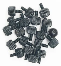 20 pc M3 x 6mm Knurled Thumb Screws for 2.5" SSD Black