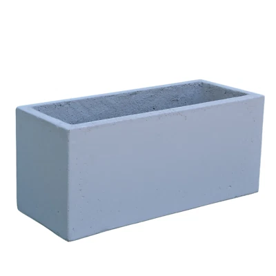 ARREDEN Fioriere da esterno vaso in cemento bianco rettangolare h.30 leggere da balcone