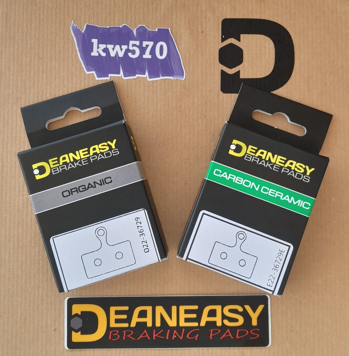 Deaneasy Pair of pads for Shimano XTR/XT/SLX/Deore G/J Organic