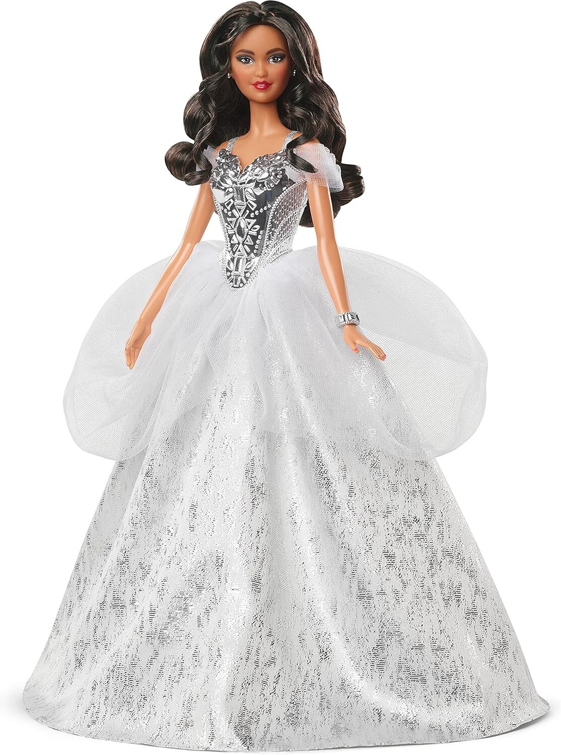 2021 Holiday Magic Collector Doll in Shimmery Silver Dress - Perfect Kids Gift