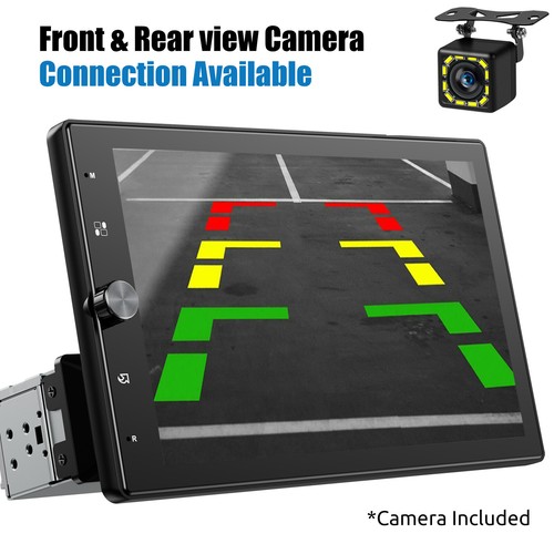 10.4" Single 1 DIN Car Stereo Radio Wireless CarPlay Android Auto Head Unit +CAM - Picture 8 of 14