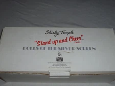 NEW STAND UP AND CHEER DANBURY MINT SHIRLEY TEMPLE PORCELAIN DOLL FOX FILM NIB >