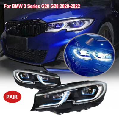 Paar Für BMW 3er G20 G28 2020-2022 LED Scheinwerfer Adaptive Laserlampen Upgrade