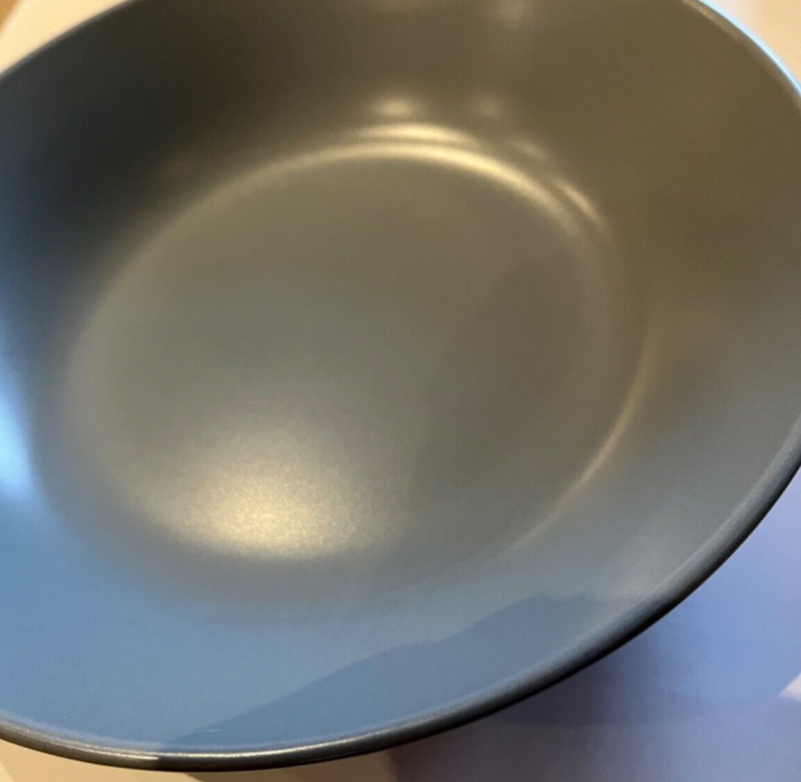 Set Of 4 IKEA Dinera Matte Gray Blue Pasta Bowls 12011 Sweden UNUSED