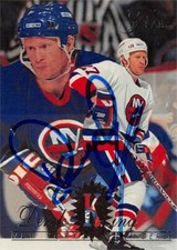 Derek King autographed Hockey Card New York Islanders, SC 1994 Fleer Flair #103