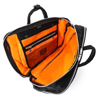 PORTER TANKER 3WAY DOCUMENT BAG W zip Black Briefcase Shoulder Bag