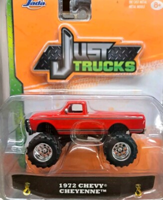 Jada JUST TRUCKS 1972 CHEVY CHEYENNE Bright Red Mega Truck,mud