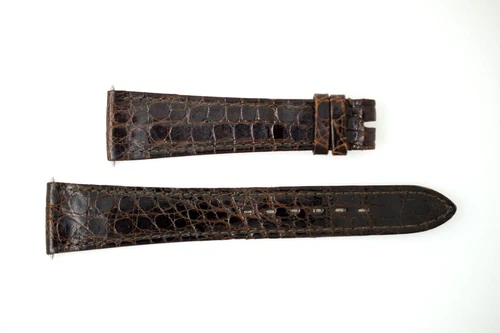 OMEGA NOS Vintage Leather Watch Strap Brown 20/14 20mm (B219)