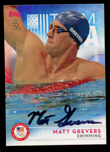 Matt Grevers #21 signed autograph auto 2016 Topps USA Olympic Team Card - Picture 1 of 1