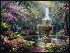 Garden of Promise - DIY Chart Counted Cross Stitch Patterns Needlework DMC Color