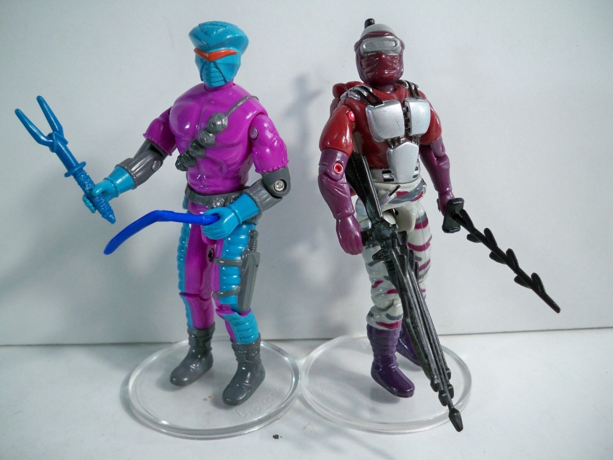 K23 NIGHT CREEPER x 2 COMPLETE 1990 & 1993 GI JOE COBRA FIGURE