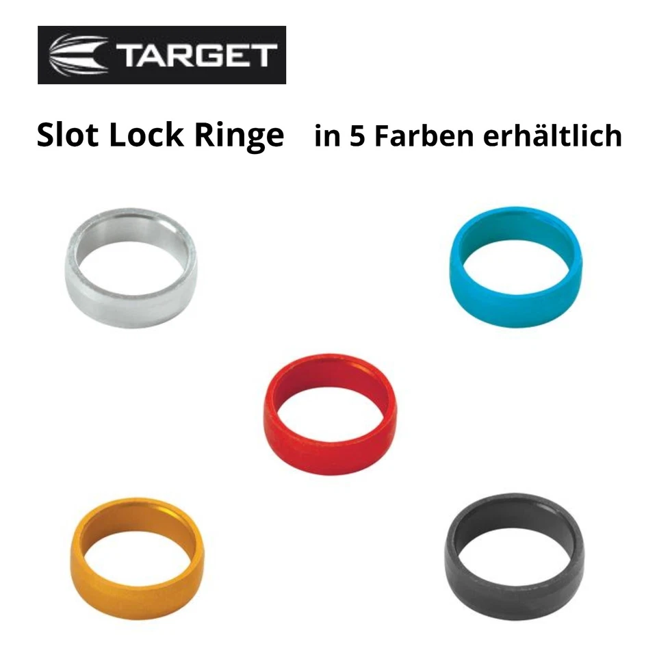 Target Slot Lock Ringe Shaftringe Schaft Ringe für Nylonshaft -> Mengenrabatt