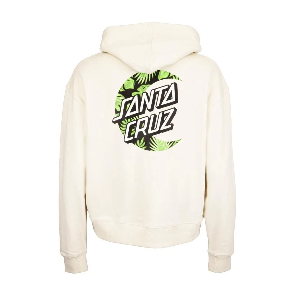OFF WHITE Felpa con cappuccio SANTA CRUZ Cabana Moon Dot felpa con cappuccio XL bianca spento SKATE DA STRADA INDOSSA NUOVA XWX
