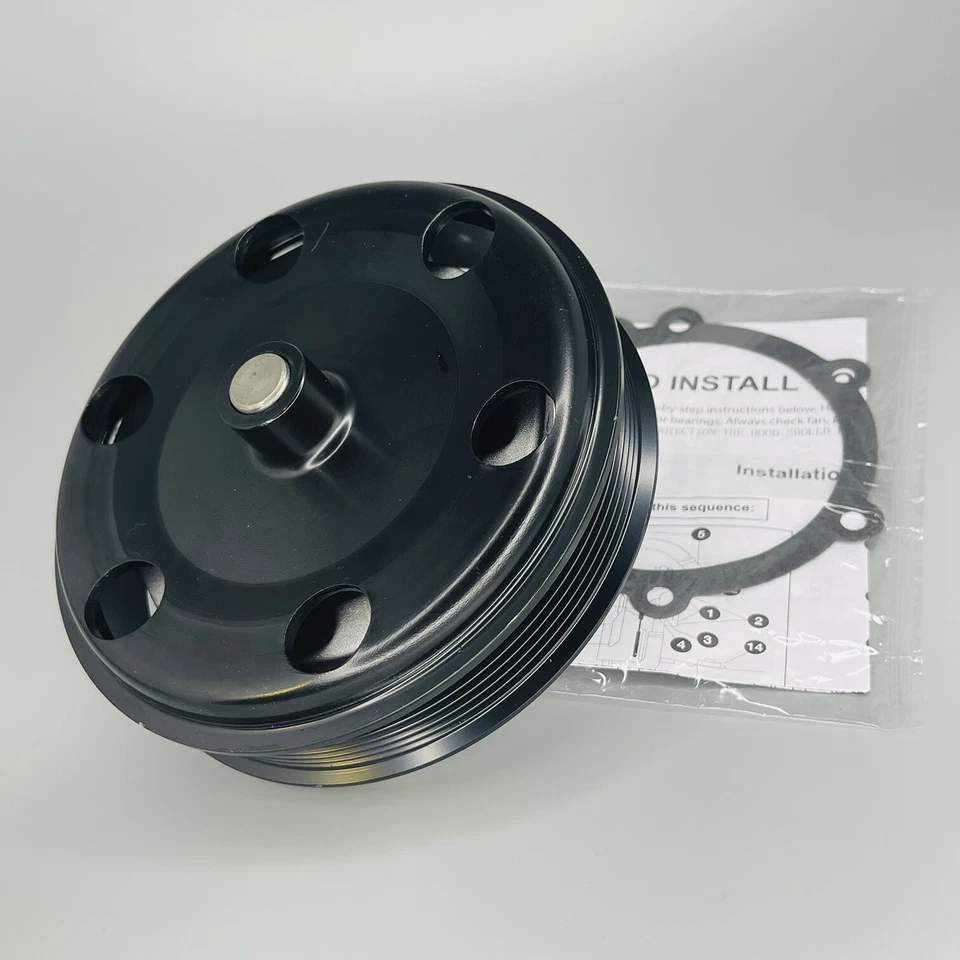 Bomba de agua del motor totalmente nueva con polea y junta para Chevrolet Corvette 14-19 V8 Foto 3 de 4