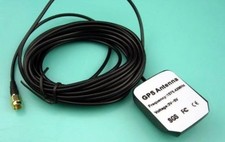 GPS SGS High Gain Amplified Magnet Mount Antenna 16.5ft Cable SMA 1575MHz NEW