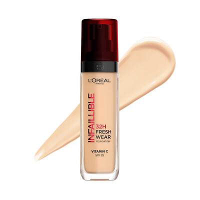 L'Oreal Paris Liquid Foundation, 145 Rose Beige, 30ml