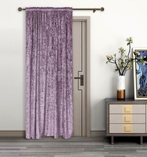 Thermal Single Door Curtain Pencil Pleat Tape Lined VELVET Winter "Rajpur"