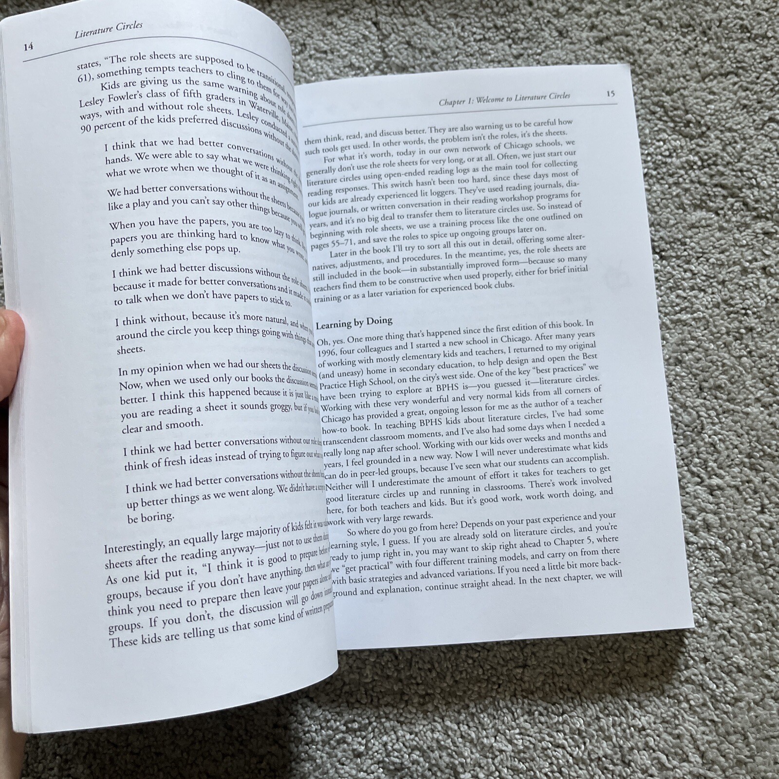 Literature Circles Voice and Choice in B 1571103333, paperback