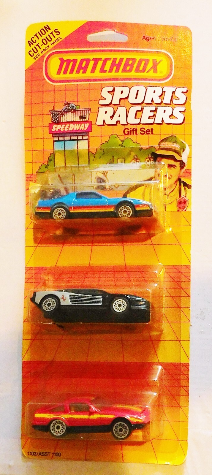 Matchbook Racers Characters 1986 MATCHBOX SPORTS RACERS 3 PACK GIFT SET ORGINAL PACKAGE - FERRARI ...