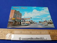 Postcard 1970s Willcox Arizona Store Chevron Gas Station Vintage Cars Street 
