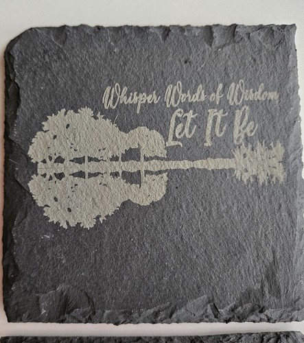Set of 4 The Beatles, slate coasters, , Gift, band, Let it be, - Picture 2 of 5