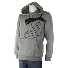 PUMA BIG LOGO NEW MEN'S FLEECE PULLOVER HOODIE TRAINING SWEATSHIRT NWT