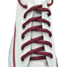 Oval Sneakers Shoelaces "Burgundy" 45" Athletic Shoelaces 1,2,4,6.12 Pairs