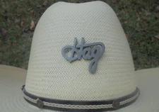 MERLE HAGGARD "HAG" DOUBLE POST HAT PIN NEW