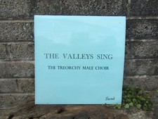 The Valleys sing by The Treorchy male choir - Vintage Vinyl LP