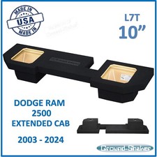 Fits Dodge Ram Extended Cab For Kicker L7T 10" Dual Sub Box Subwoofer Enclosure